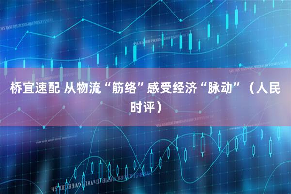 桥宜速配 从物流“筋络”感受经济“脉动”（人民时评）