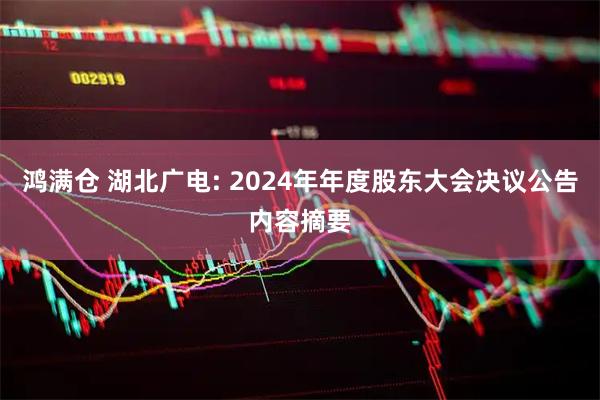 鸿满仓 湖北广电: 2024年年度股东大会决议公告内容摘要