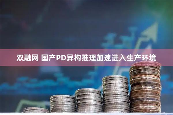 双融网 国产PD异构推理加速进入生产环境